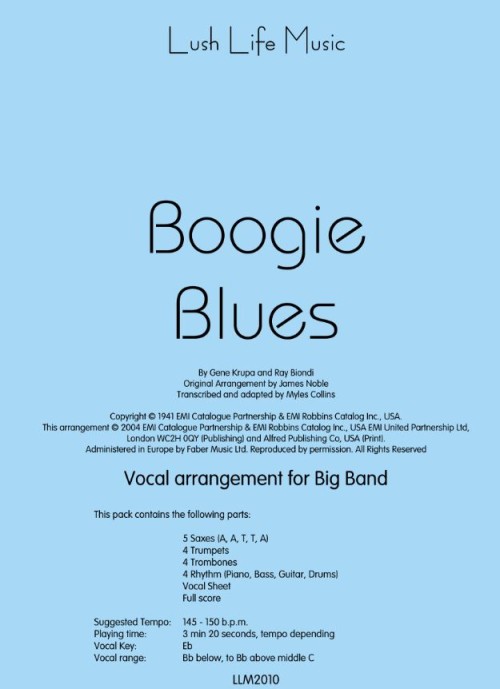 BOOGIE BLUES (O'Day) (Vocal)